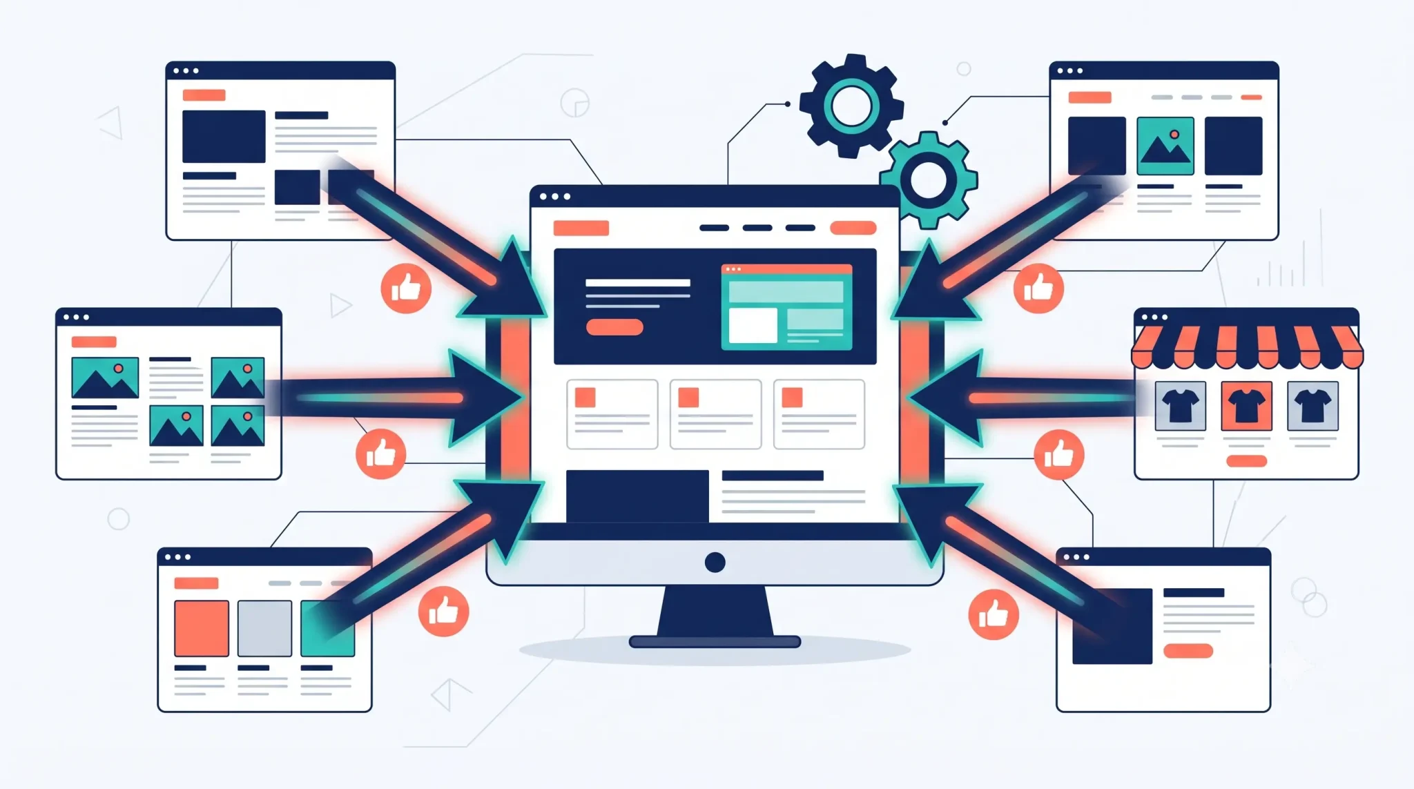 concepto de backlinks como votos